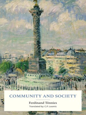 cover image of Community and Society